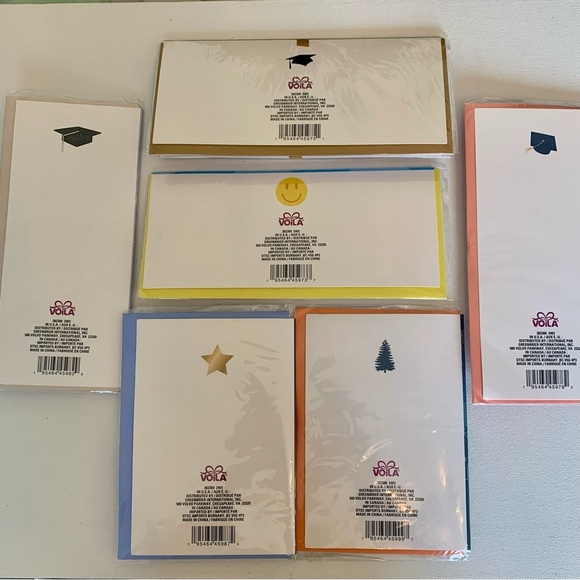 Graduation Cards Variety Pack Lot Colorful Greetings Cards W Envelopes Set of 6 - Picture 12 of 14